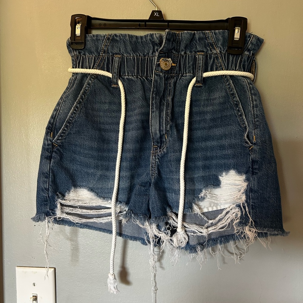Denim Distressed Women's Shorts